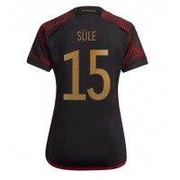 Germany Niklas Sule #15 Replica Away Shirt Ladies World Cup 2022 Short Sleeve
